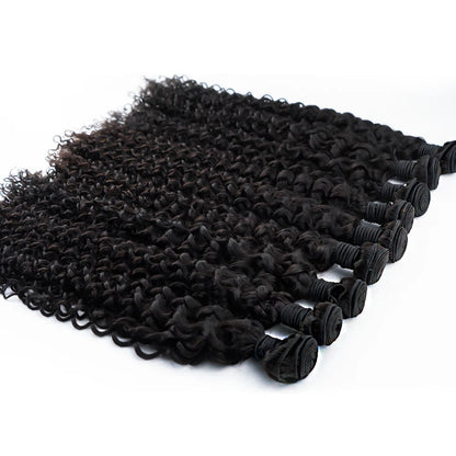 Human Hair Bundles 10-30 inches Indian Hair curly Wave Natural Black Color Remy Human Hair Weave 3 set Bundles Extensions Hair